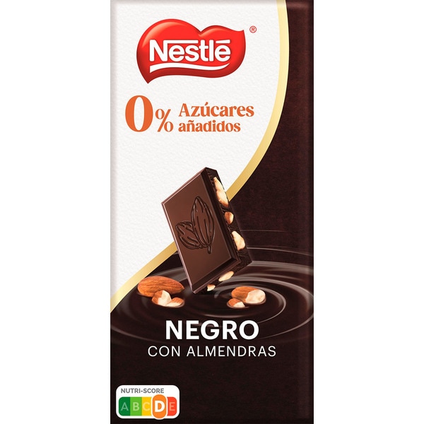 Chocolat Nestle Negro  Sin Azucar ALMENDRAS 15x115g