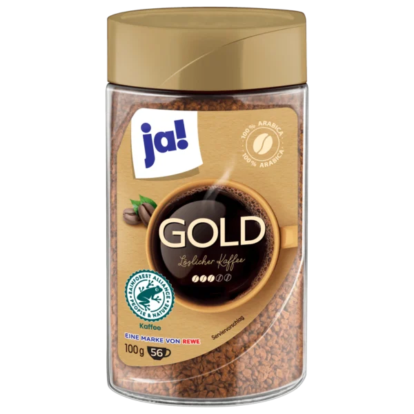 Café JA! Gold "Loslicher Kaffee" 100g