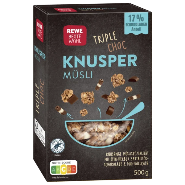 Knusper Musli Triple Choc 500g