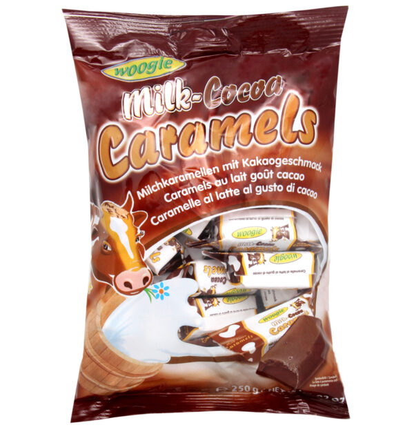 Caramels au lait cacao 250g