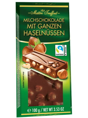 Chocolat  Gunz  Noisettes entières 100g