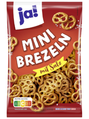 Mini Brezeln mit salz "JA" 250g