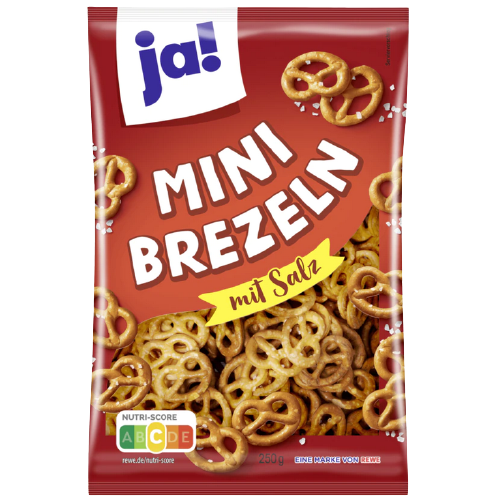 Mini Brezeln mit salz "JA" 250g