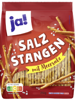 Salz Stangen  mit Meersalz "JA" 250g