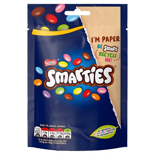 7613039535042_smarties_pouch_bag_8x105g.jpg Nestle Chocolate Smarties Pouch Bag 8x105g