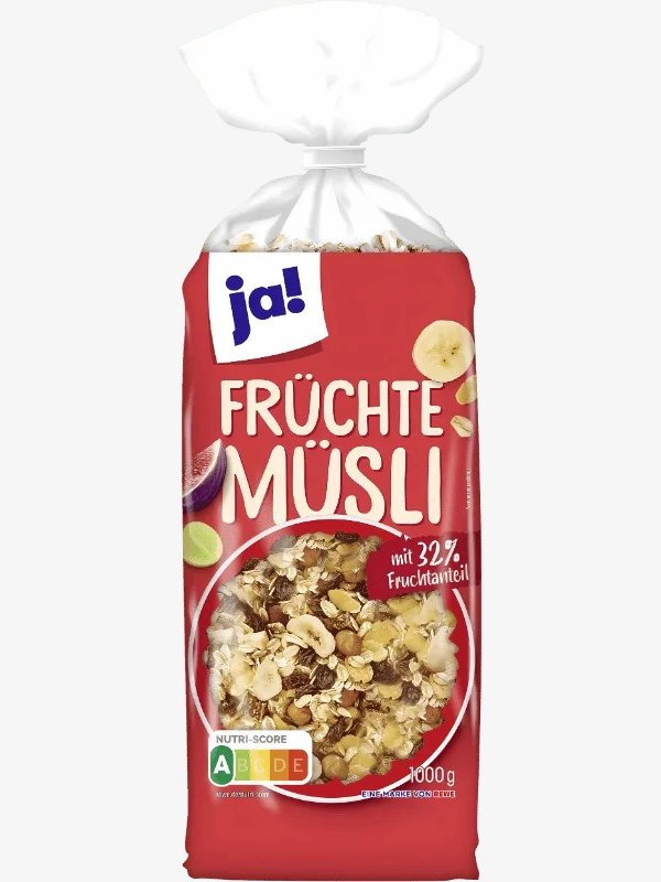 Muesli aux fruits 1kg JA - Rouge