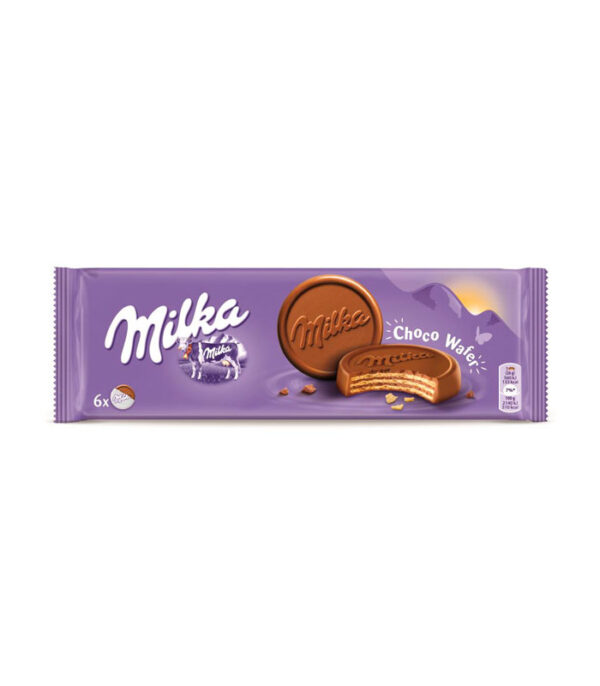 milka choco wafer choco leche 180g