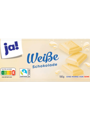 Chocolat blanc "Ja" Weibe 100gx43