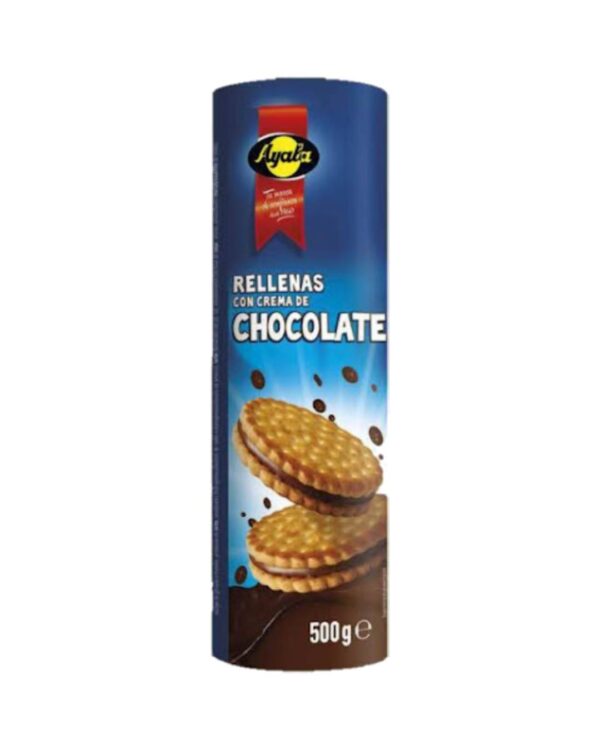 Galletas rellenas choco ayala 500gx20