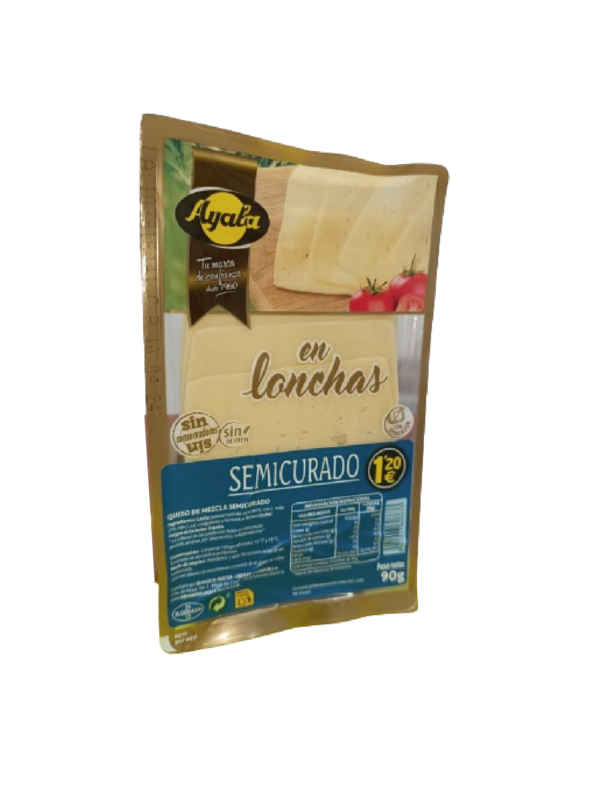 Queso semicurado en lonchas - Ayala