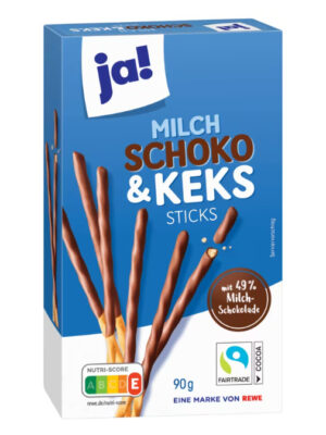 ja! Schoko-Sticks MILK 90gx24