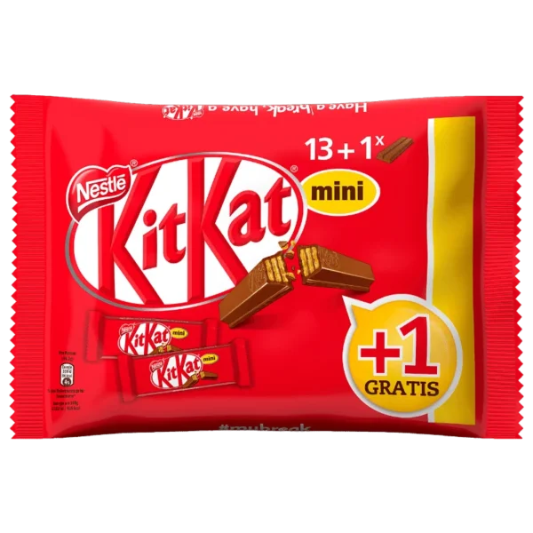 Kitkat Mini Schokoriegel 13+1 - 233gx18