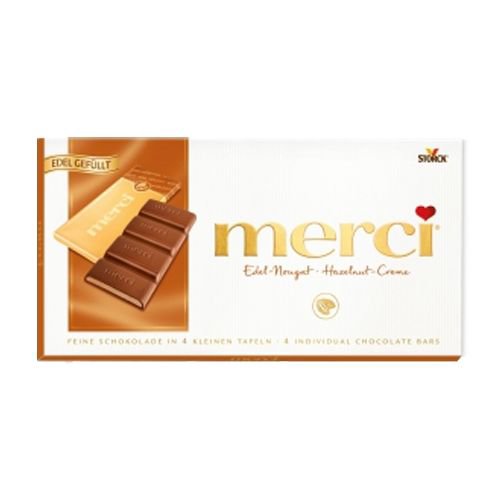 Merci Schokolade Hazelnut & Creme 100gx15