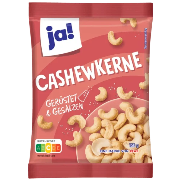 Noix de cajou grillées et salées 150g JAx30