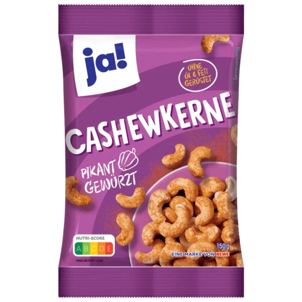 Noix de cajou pikant 150g JAx30