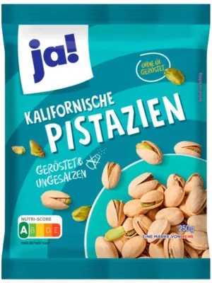 Pistaches de Californie non Salées 250g JAx20