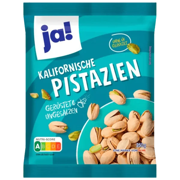Pistaches de Californie non Salées 250g JAx20