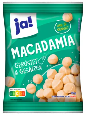 ja! Macadamia geröstet & gesalzen 125gx10