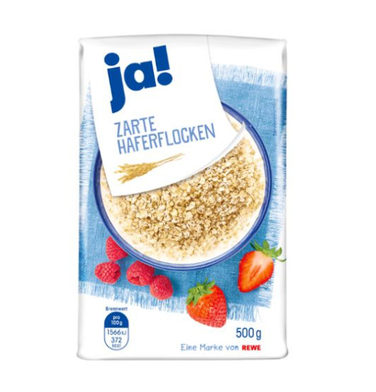 ja! zarte haferflocken 500gx10