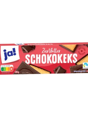 Ja! Zartbitter schokokeks 125g x12
