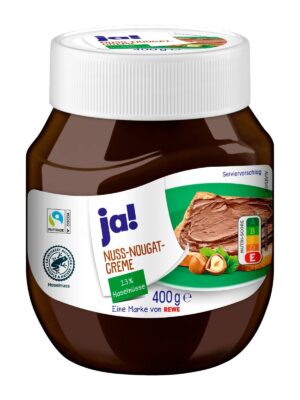 ja! Rewe Nuss-Nougat-Creme 400g x12
