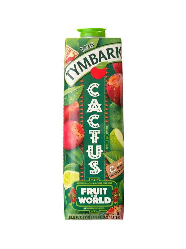 Boisson cactus - lime - pomme  TYMBARK 1L*12
