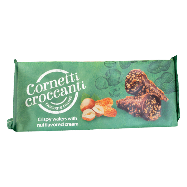CORNETTI CROCCANTI AVELLANA 112G x24