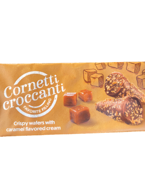 CORNETTI CROCCANTI CARAMELO 112G x24
