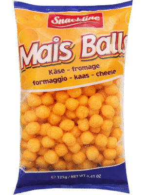 Snack Mais Ball au goût de fromage salé 125g x20