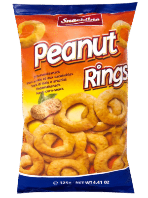Snacklin Peanut Rings 125g x20