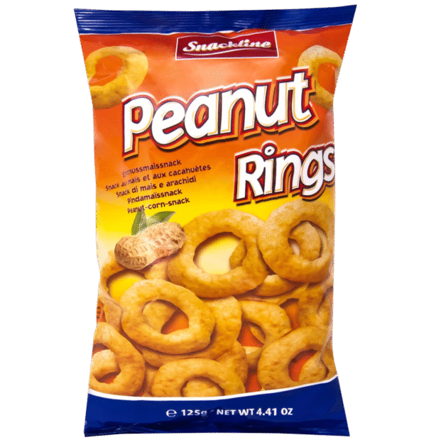 Snacklin Peanut Rings 125g x20