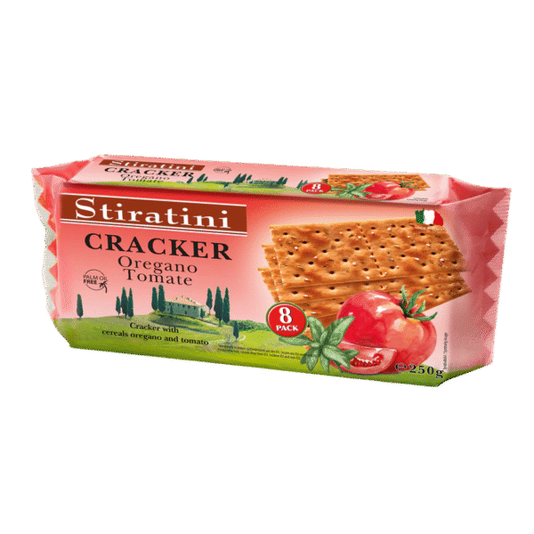 cracker oregano & tomato 250g x12