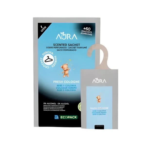 AURA AMBIENTADOR ARMARIO COLONIA  7 g x12