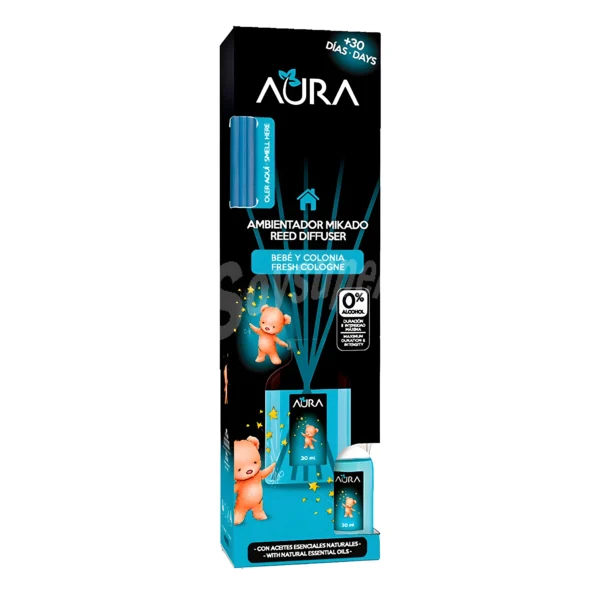 AURA Ambientador Bebé y Colonia 30ml x12
