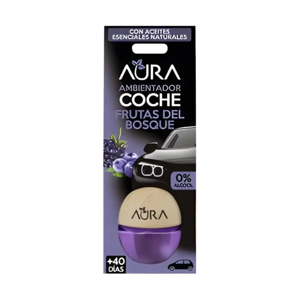 AURA Ambientador Coche Frutas Del Bosque 5ml x15