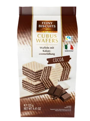 Cubus Wafers cacao 125g x12