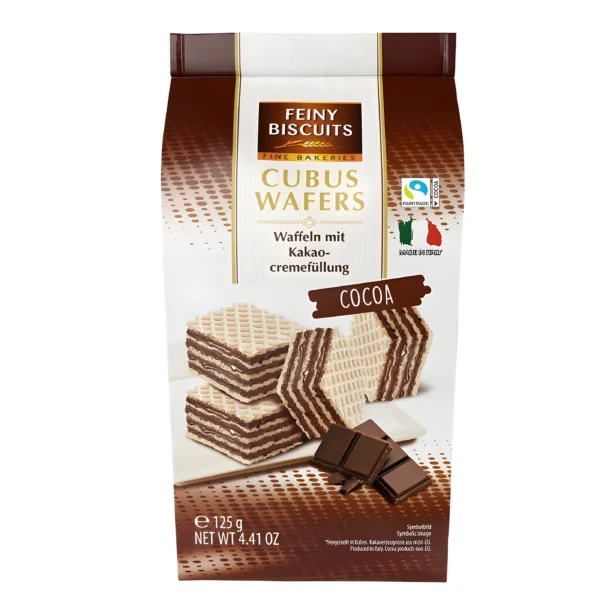 Cubus Wafers cacao 125g x12