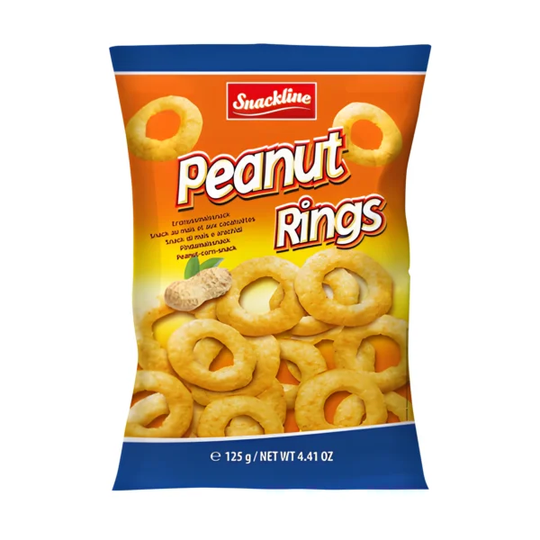 Snackline Peanut Rings 125g x20