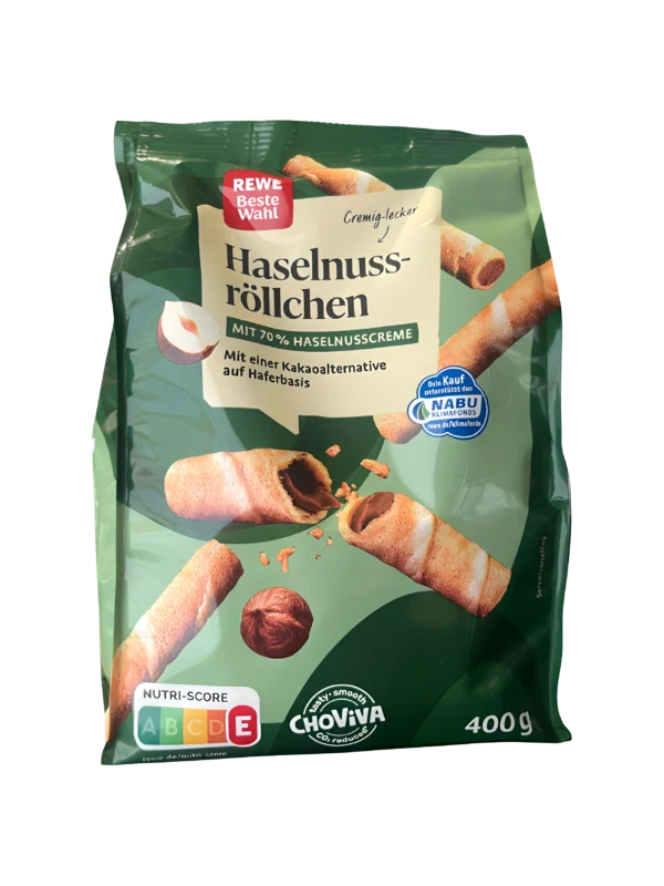 ja! Haselnussröllchen 400g x10