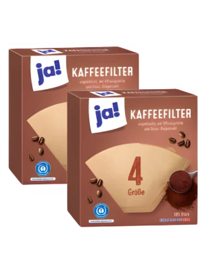 ja! Kaffee-Filter Größe 4, 100 Stück x18