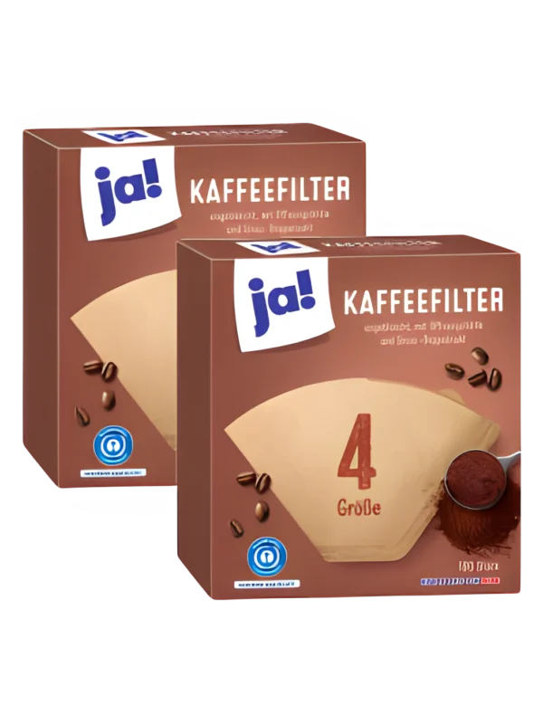 ja! Kaffee-Filter Größe 4, 100 Stück x18